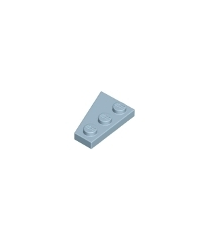 LEGO - Wig, plaat 3 x 2 rechts - Sand Blue | N - Thumbnail