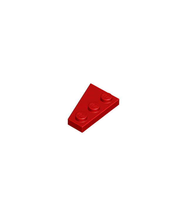 LEGO - Wig, plaat 3 x 2 rechts - Red | N