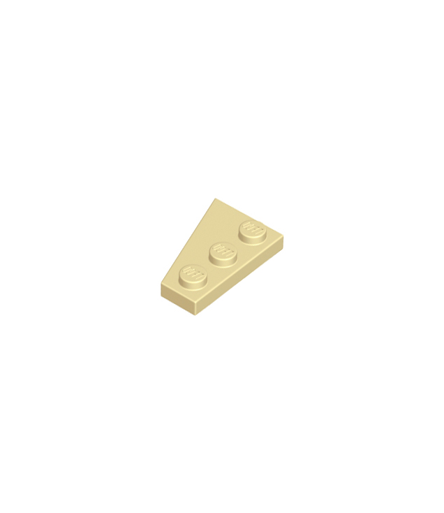 LEGO - Wig, plaat 3 x 2 rechts - Tan | N