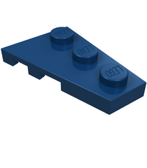 LEGO - Wig, plaat 3 x 2 rechts - Dark Blue | N - Thumbnail