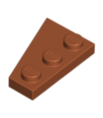 LEGO - Wig, plaat 3 x 2 rechts - Dark Orange | N - Thumbnail