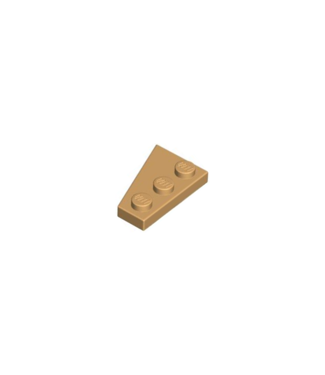LEGO - Wig, plaat 3 x 2 rechts - Medium Tan | N