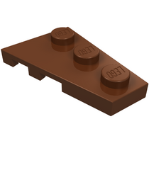 LEGO - Wig, plaat 3 x 2 rechts - Reddish Brown | N - Thumbnail