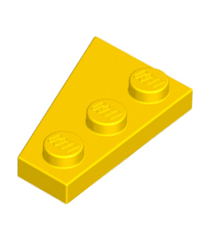 LEGO - Wig, plaat 3 x 2 rechts - Yellow | N - Thumbnail