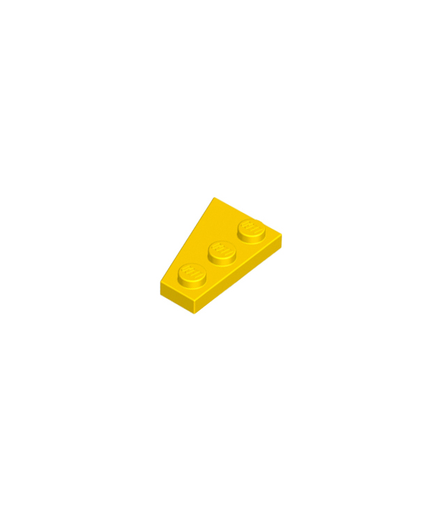 LEGO - Wig, plaat 3 x 2 rechts - Yellow | N
