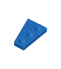 LEGO - Wig, plaat 3 x 2 rechts - Blue | N - Thumbnail