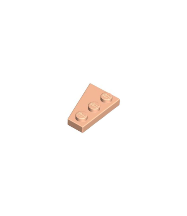 LEGO - Wig, plaat 3 x 2 rechts - Light Nougat | N