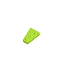 LEGO - Wig, plaat 3 x 2 rechts - Lime | N - Thumbnail