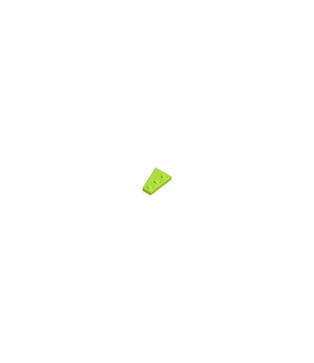 LEGO - Wig, plaat 3 x 2 rechts - Lime | N
