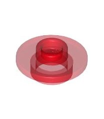 LEGO - Minifiguur-accessoire, theeschoteltje met holle nop - Trans-Red | N - Thumbnail