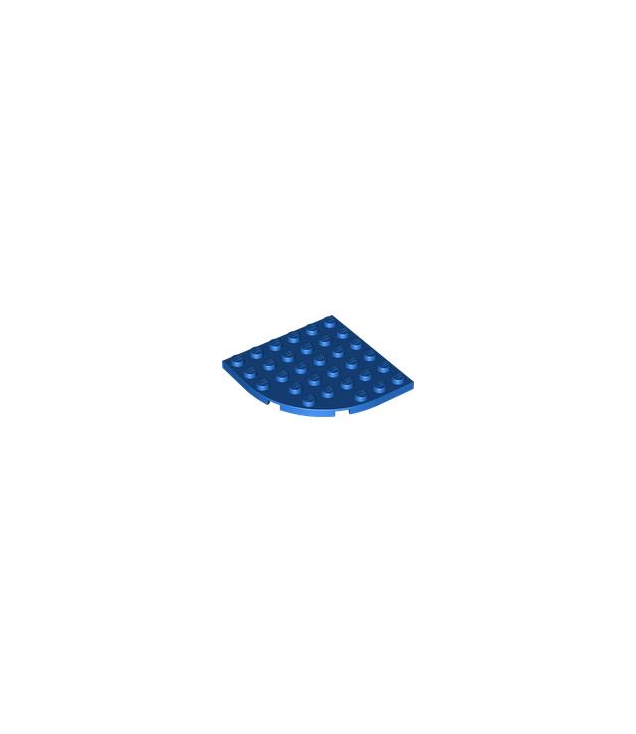 LEGO - Plaat, ronde hoek 6 x 6 - Blue | N