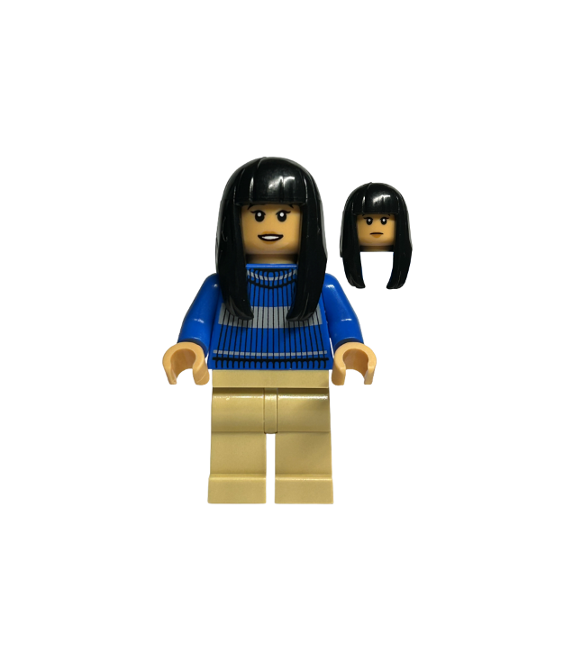 LEGO - Cho Chang – blauwe Ravenklauw-Zwerkbaltrui, zandkleurige benen - | N