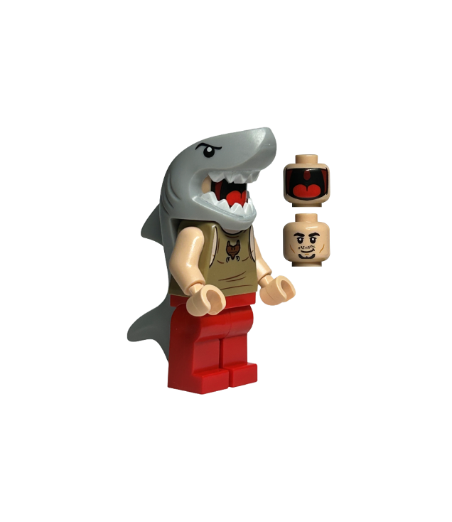 LEGO - Viktor Kruml – haai, dubbelzijdig hoofd - | N