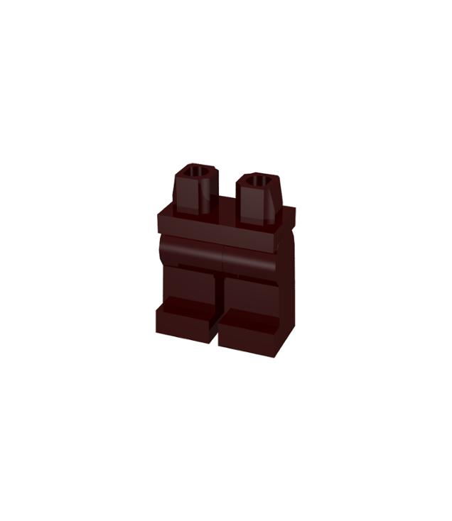 LEGO - Heupen en benen egaal - Dark Brown | N