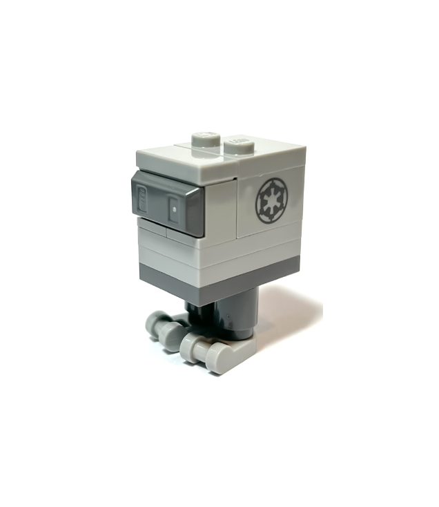 LEGO - Gonk-droid (GNK Power Droid), lichtgrijs lichaam en voeten, Keizerlijk logo - | N