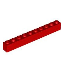 LEGO - Steen 1 x 10 - Red | N - Thumbnail