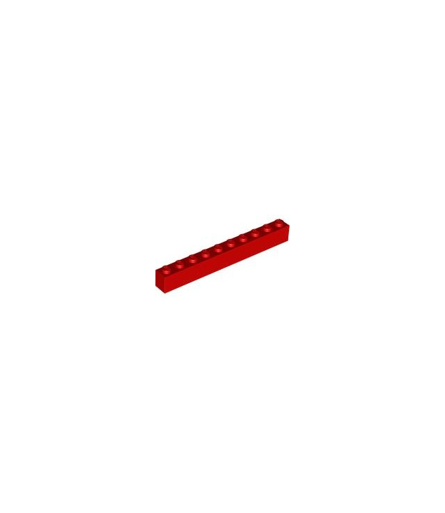 LEGO - Steen 1 x 10 - Red | N