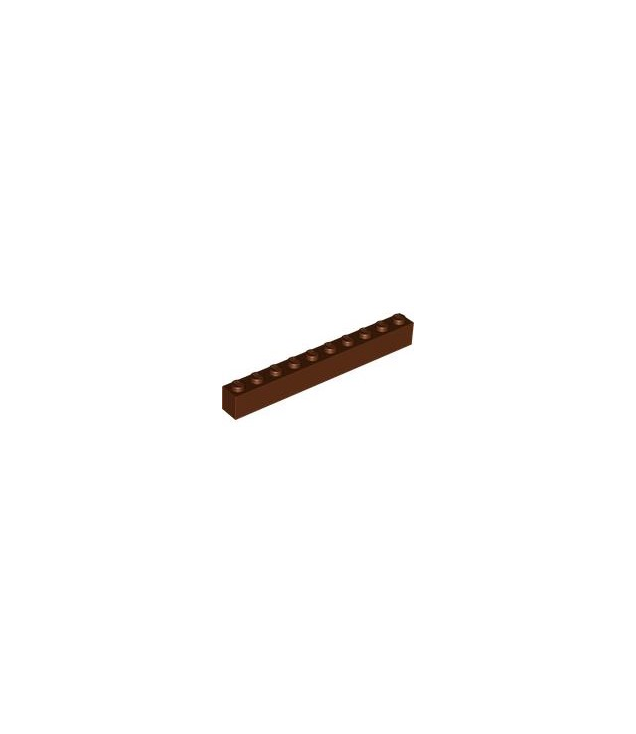 LEGO - Steen 1 x 10 - Reddish Brown | N