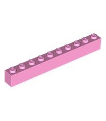 LEGO - Steen 1 x 10 - Bright Pink | N - Thumbnail