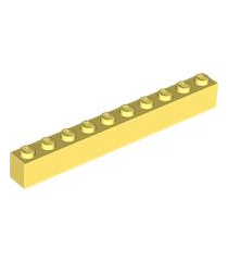 LEGO - Steen 1 x 10 - Bright Light Yellow | N - Thumbnail