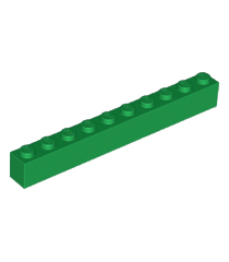 LEGO - Steen 1 x 10 - Green | N - Thumbnail