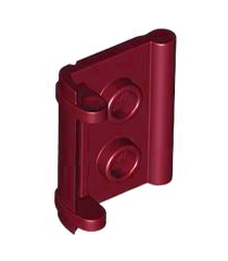 LEGO - Minifiguur-accessoire, boekbinding met 2 noppen - Dark Red | N - Thumbnail