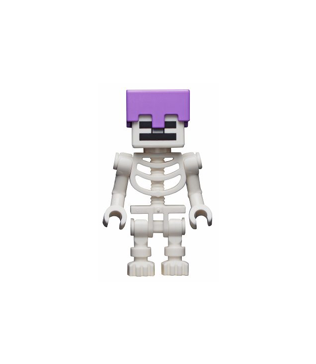 LEGO - Skelet, Minecraft – lavendel helm - | N