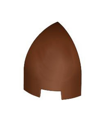 LEGO - Helling, gebogen 1 x 1 x 1 1/3 ronde hoek - Reddish Brown | N - Thumbnail