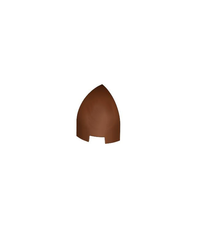 LEGO - Helling, gebogen 1 x 1 x 1 1/3 ronde hoek - Reddish Brown | N