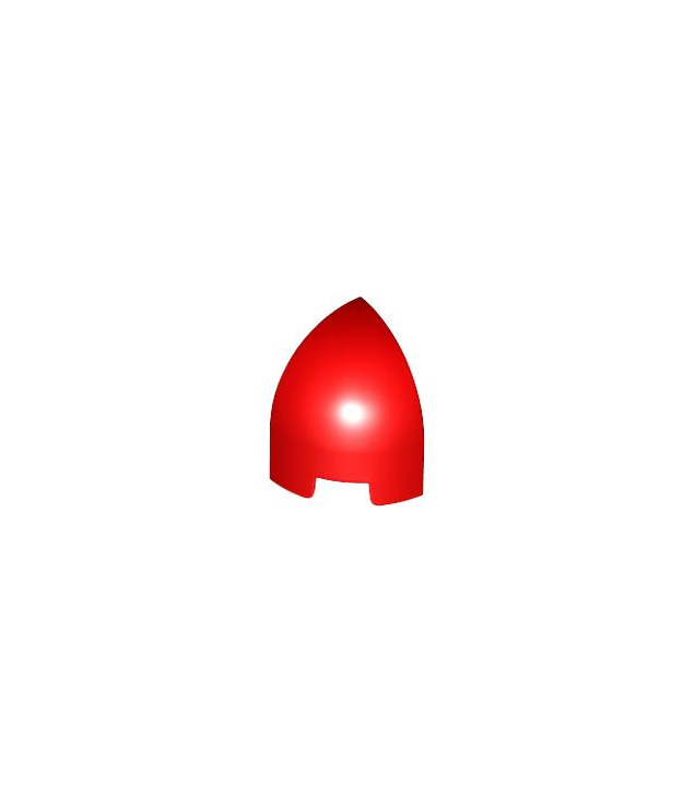 LEGO - Helling, gebogen 1 x 1 x 1 1/3 ronde hoek - Red | N