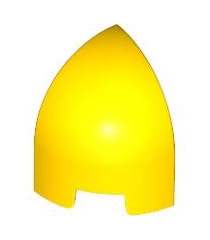 LEGO - Helling, gebogen 1 x 1 x 1 1/3 ronde hoek - Yellow | N - Thumbnail