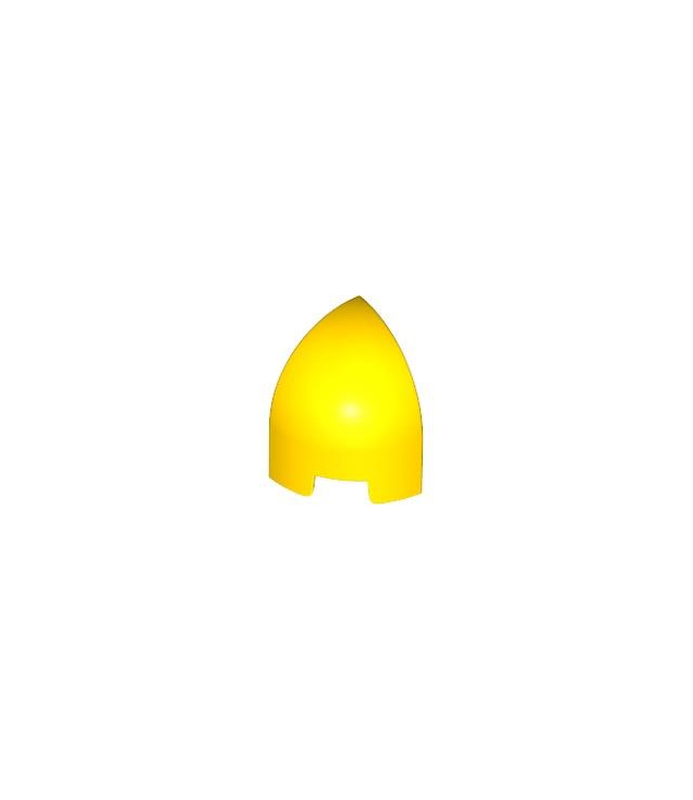 LEGO - Helling, gebogen 1 x 1 x 1 1/3 ronde hoek - Yellow | N