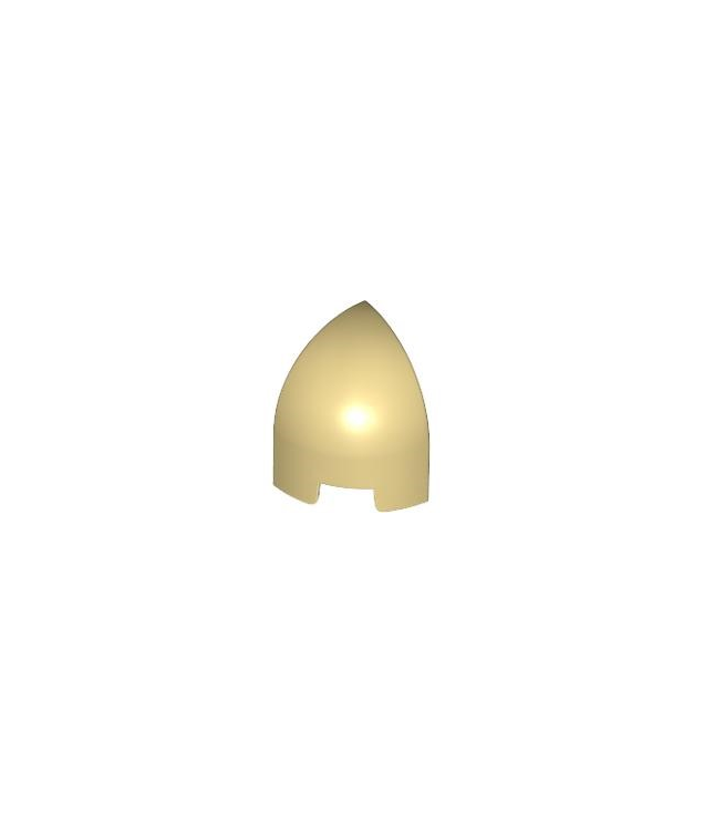 LEGO - Helling, gebogen 1 x 1 x 1 1/3 ronde hoek - Tan | N