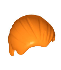 LEGO - Minifiguur-haar naar achteren gekamd - Orange | N - Thumbnail
