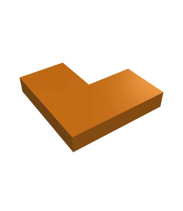 LEGO - Tegel 2 x 2 hoek - Dark Orange | N