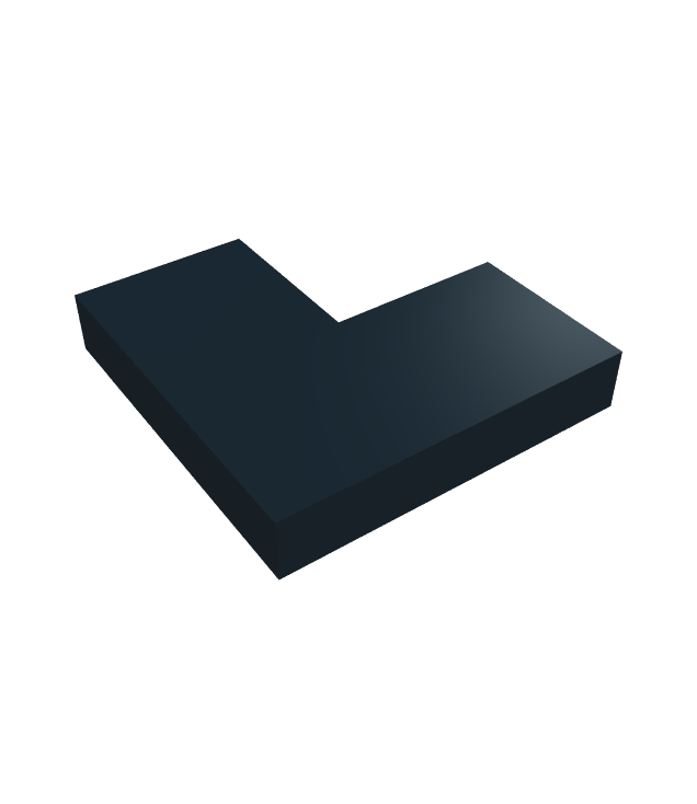 LEGO - Tegel 2 x 2 hoek - Black | N