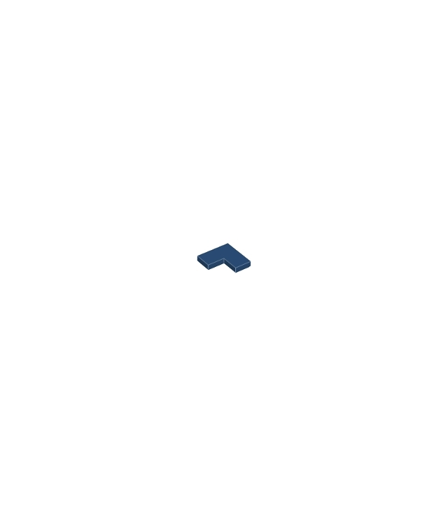 LEGO - Tegel 2 x 2 hoek - Dark Blue | N