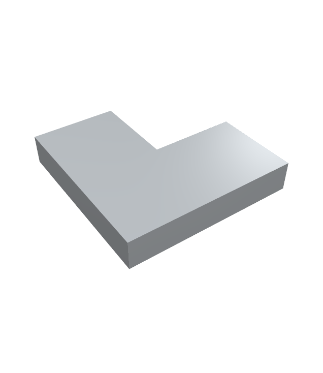 LEGO - Tegel 2 x 2 hoek - Light Bluish Gray | N