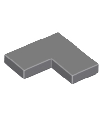 LEGO - Tegel 2 x 2 hoek - Dark Bluish Gray | N - Thumbnail