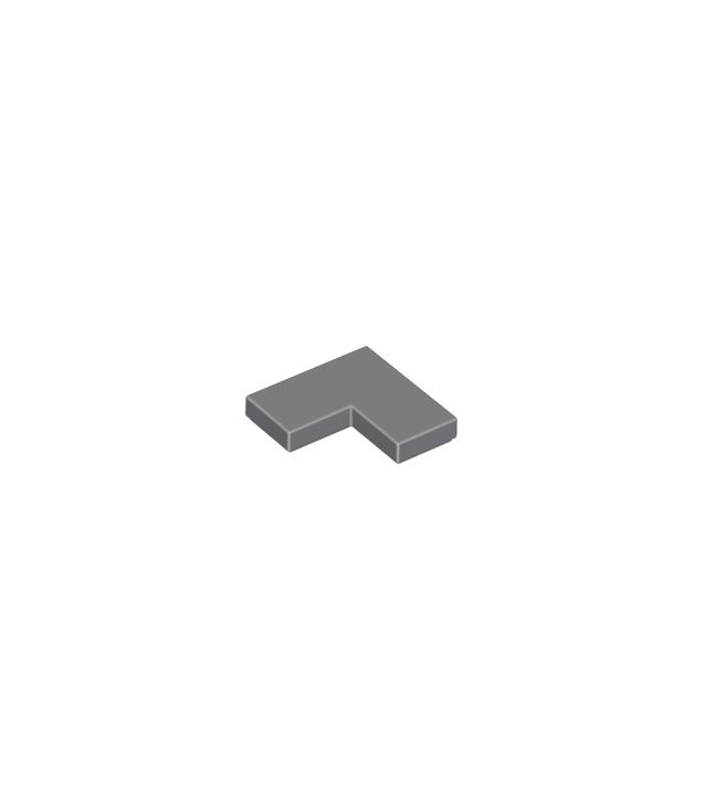 LEGO - Tegel 2 x 2 hoek - Dark Bluish Gray | N