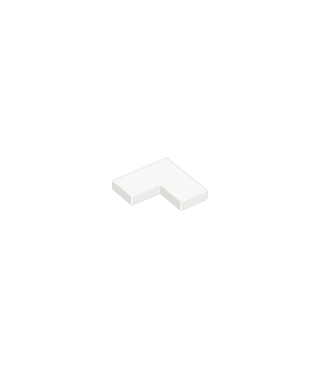 LEGO - Tegel 2 x 2 hoek - White | N