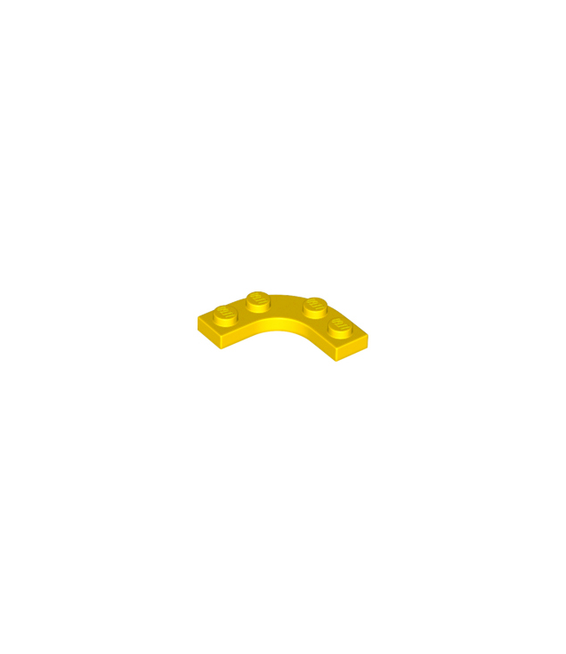 LEGO - Plaat, ronde hoek 3 x 3 met 2 x 2 gebogen uitsparing - Yellow | N