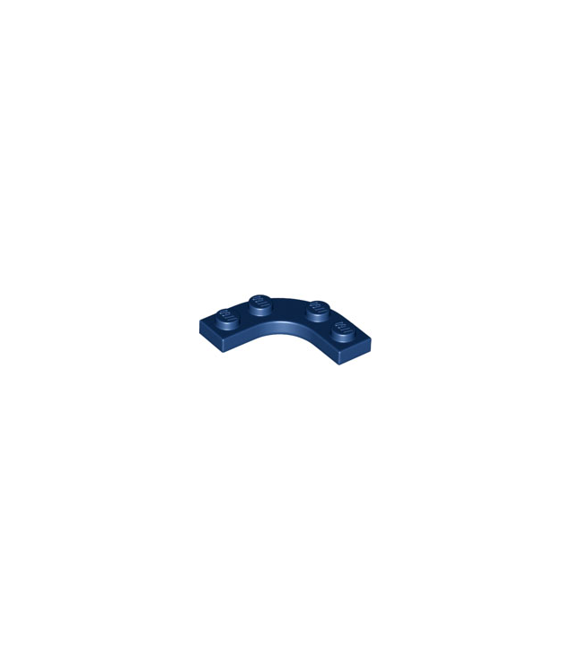 LEGO - Plaat, ronde hoek 3 x 3 met 2 x 2 gebogen uitsparing - Dark Blue | N