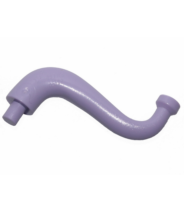 LEGO - Olifantstaart / slurf met staafuiteinde en korte gebogen punt - Lavender | N