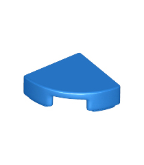 LEGO - Tegel, rond 1 x 1 kwart - Blue | N - Thumbnail