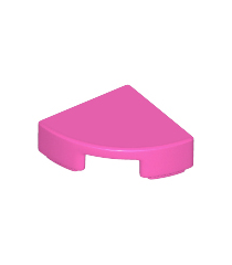 LEGO - Tegel, rond 1 x 1 kwart - Dark Pink | N - Thumbnail