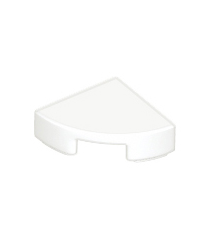 LEGO - Tegel, rond 1 x 1 kwart - White | N - Thumbnail