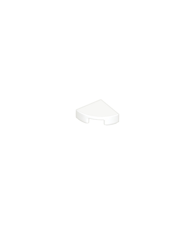 LEGO - Tegel, rond 1 x 1 kwart - White | N