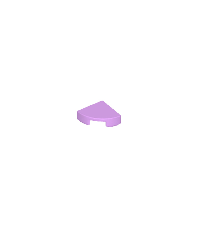 LEGO - Tegel, rond 1 x 1 kwart - Medium Lavender | N