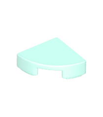 LEGO - Tegel, rond 1 x 1 kwart - Light Aqua | N - Thumbnail